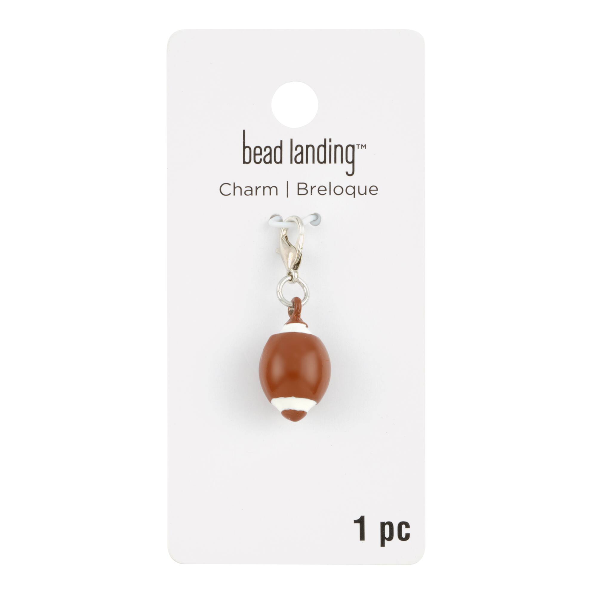 12 Pack: Football Charm by Bead Landing™